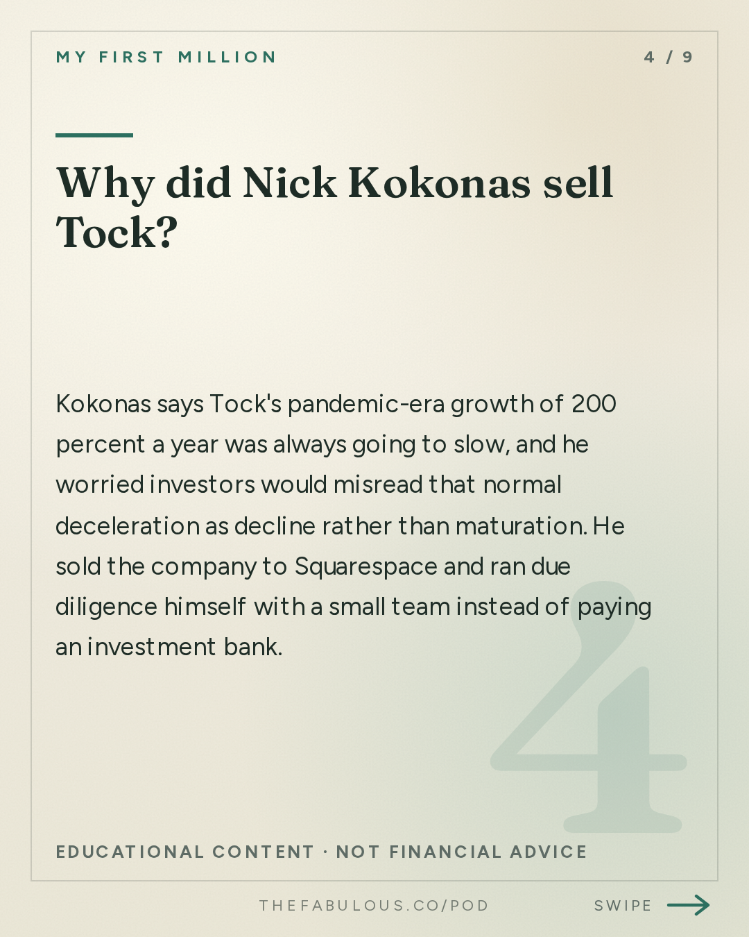 Why did Nick Kokonas sell Tock? — My First Million: How to find your arbitrage (from the guy who’s done it 3x) ft. Nick Kokonas