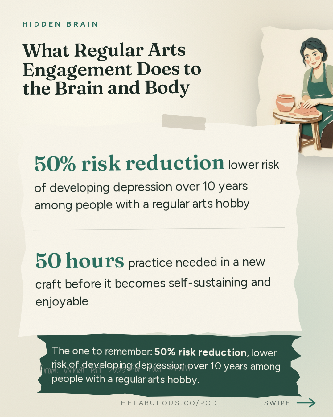 What Regular Arts Engagement Does to the Brain and Body — Hidden Brain: What Art Does For Your Brain