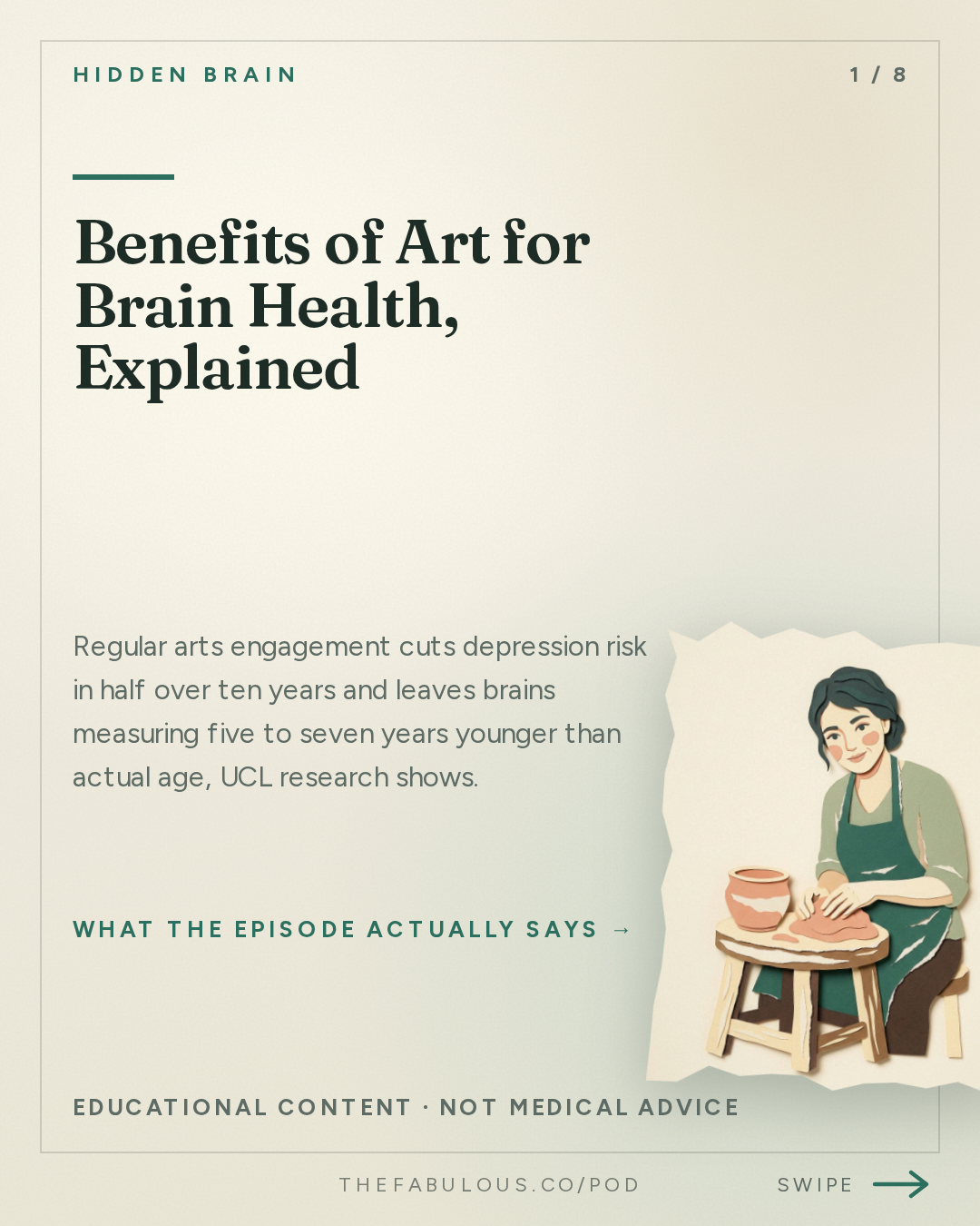 Benefits of Art for Brain Health, Explained — Hidden Brain: What Art Does For Your Brain