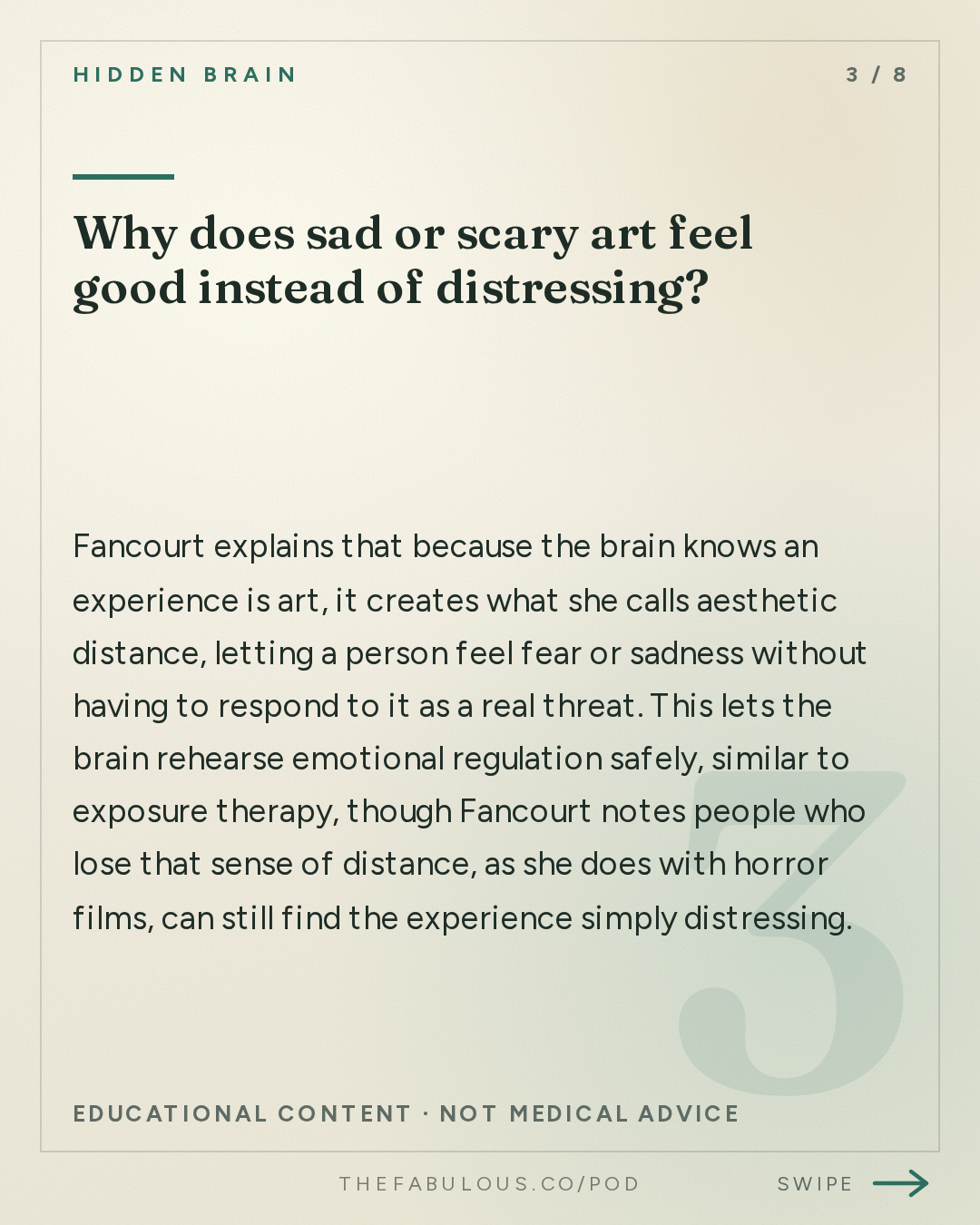 Why does sad or scary art feel good instead of distressing? — Hidden Brain: What Art Does For Your Brain