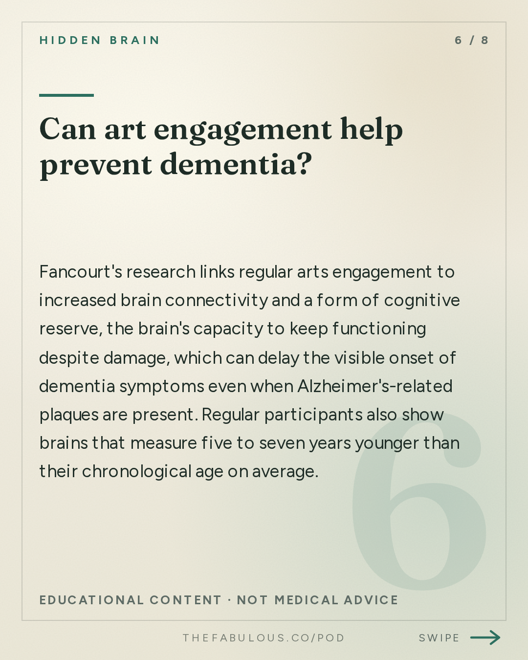Can art engagement help prevent dementia? — Hidden Brain: What Art Does For Your Brain