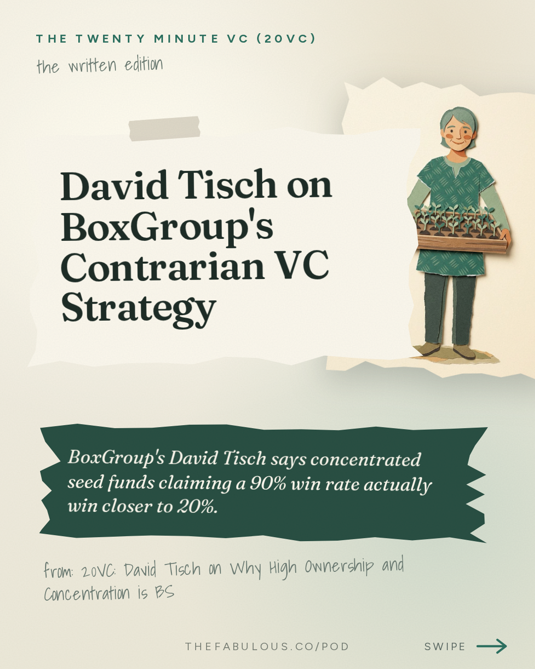 David Tisch on BoxGroup's Contrarian VC Strategy — The Twenty Minute VC (20VC): Venture Capital | Startup Funding | The Pitch: 20VC: David Tisch on Why High Ownership and Concentration is BS | Why No Manager Actually Wants to Stay Small | Why Competing with the Mega Platforms is a Losing Game | Why the Lean Startup is a Fake?