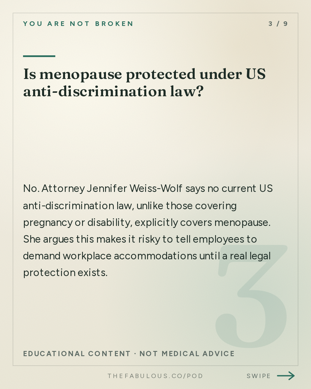Is menopause protected under US anti-discrimination law? — You Are Not Broken: 392. When in Menopause: Advocacy, Policy, and the Power of Speaking Up