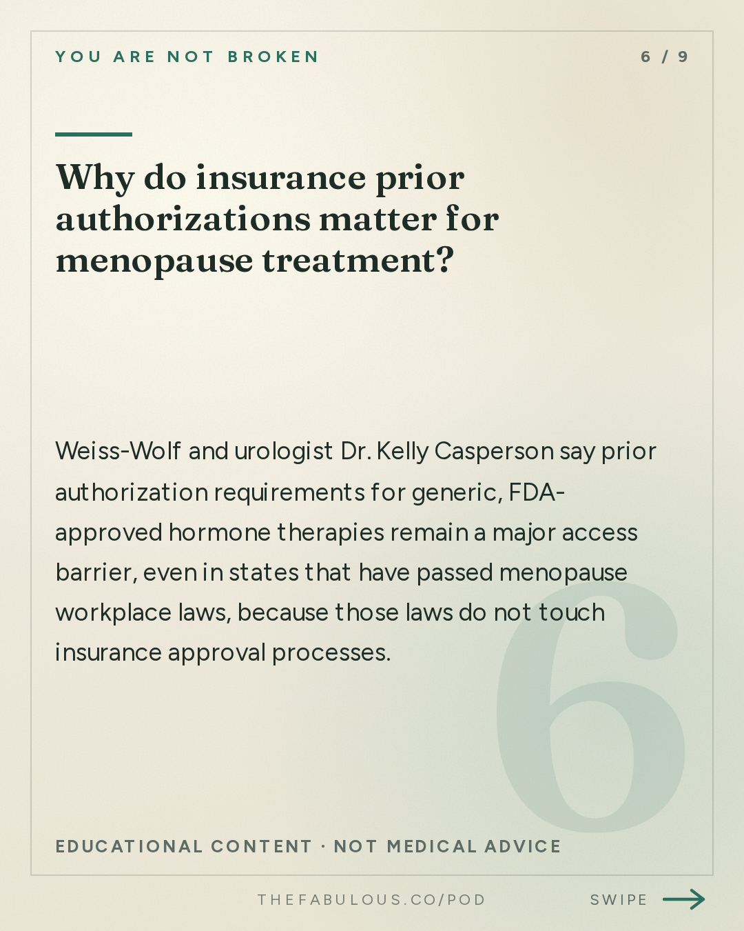 Why do insurance prior authorizations matter for menopause treatment? — You Are Not Broken: 392. When in Menopause: Advocacy, Policy, and the Power of Speaking Up