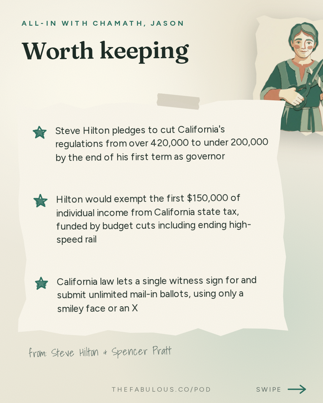 Worth keeping — All-In with Chamath, Jason, Sacks & Friedberg: Steve Hilton & Spencer Pratt: Fixing California, Cheaper Gas, Ballot Fraud & CA Republicans