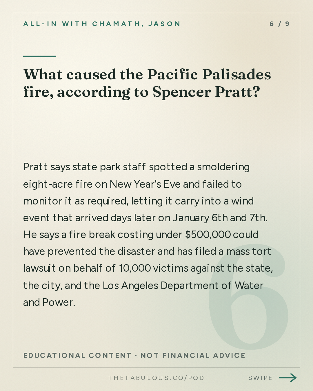 What caused the Pacific Palisades fire, according to Spencer Pratt? — All-In with Chamath, Jason, Sacks & Friedberg: Steve Hilton & Spencer Pratt: Fixing California, Cheaper Gas, Ballot Fraud & CA Republicans