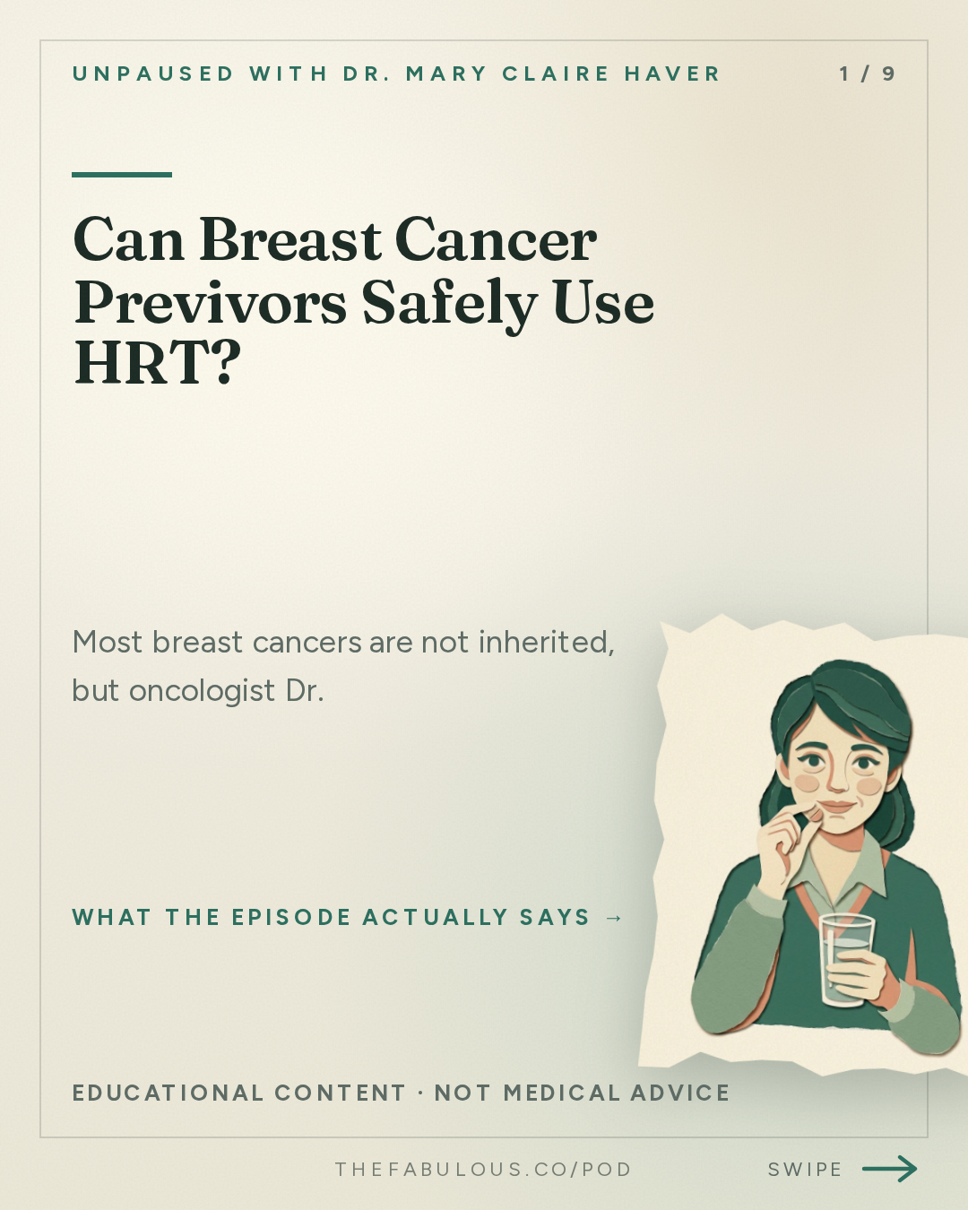 Can Breast Cancer Previvors Safely Use HRT? — unPAUSED with Dr. Mary Claire Haver: Dense Breasts, Family History and Your Mammogram: How to Know your Real Risk