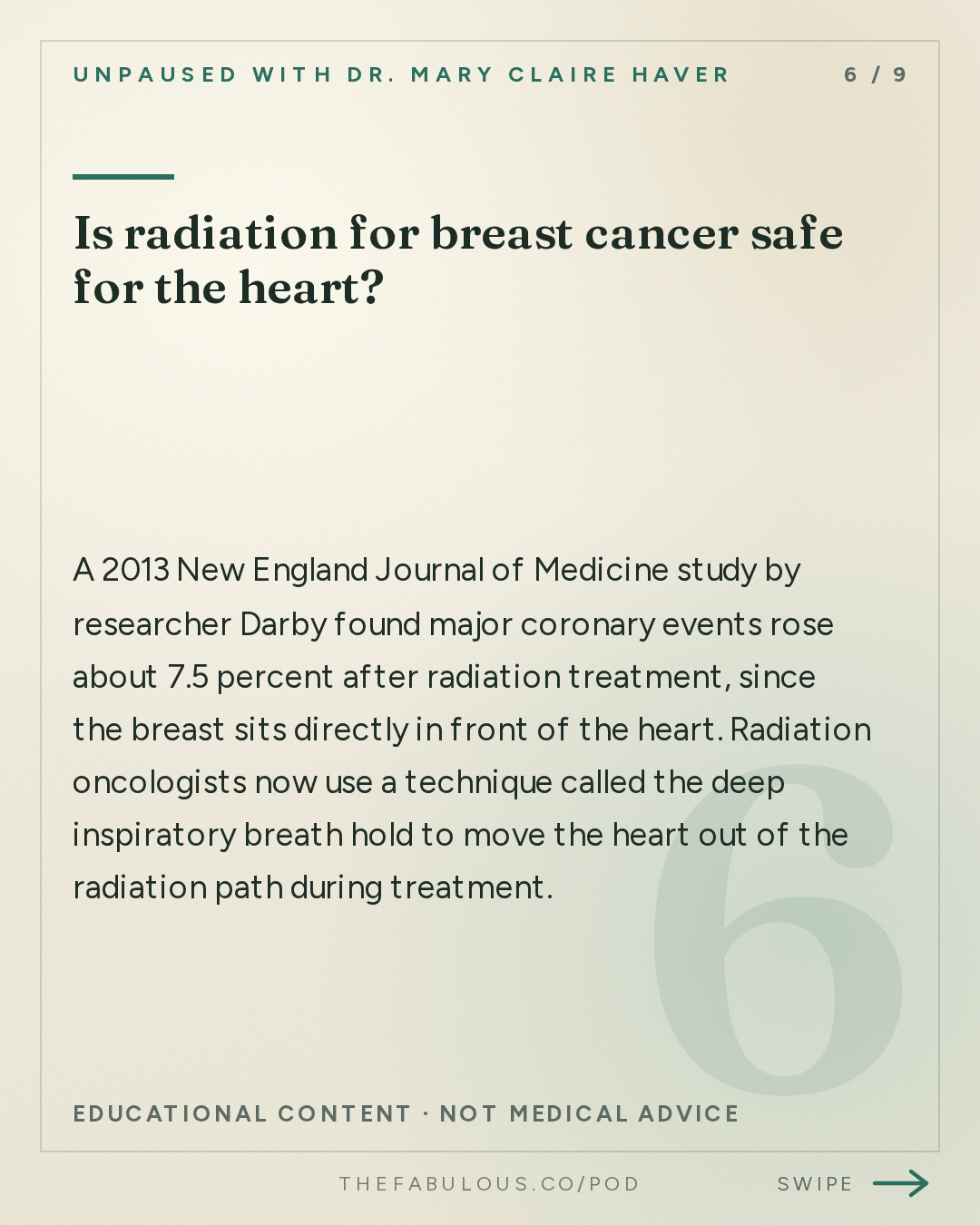 Is radiation for breast cancer safe for the heart? — unPAUSED with Dr. Mary Claire Haver: Dense Breasts, Family History and Your Mammogram: How to Know your Real Risk