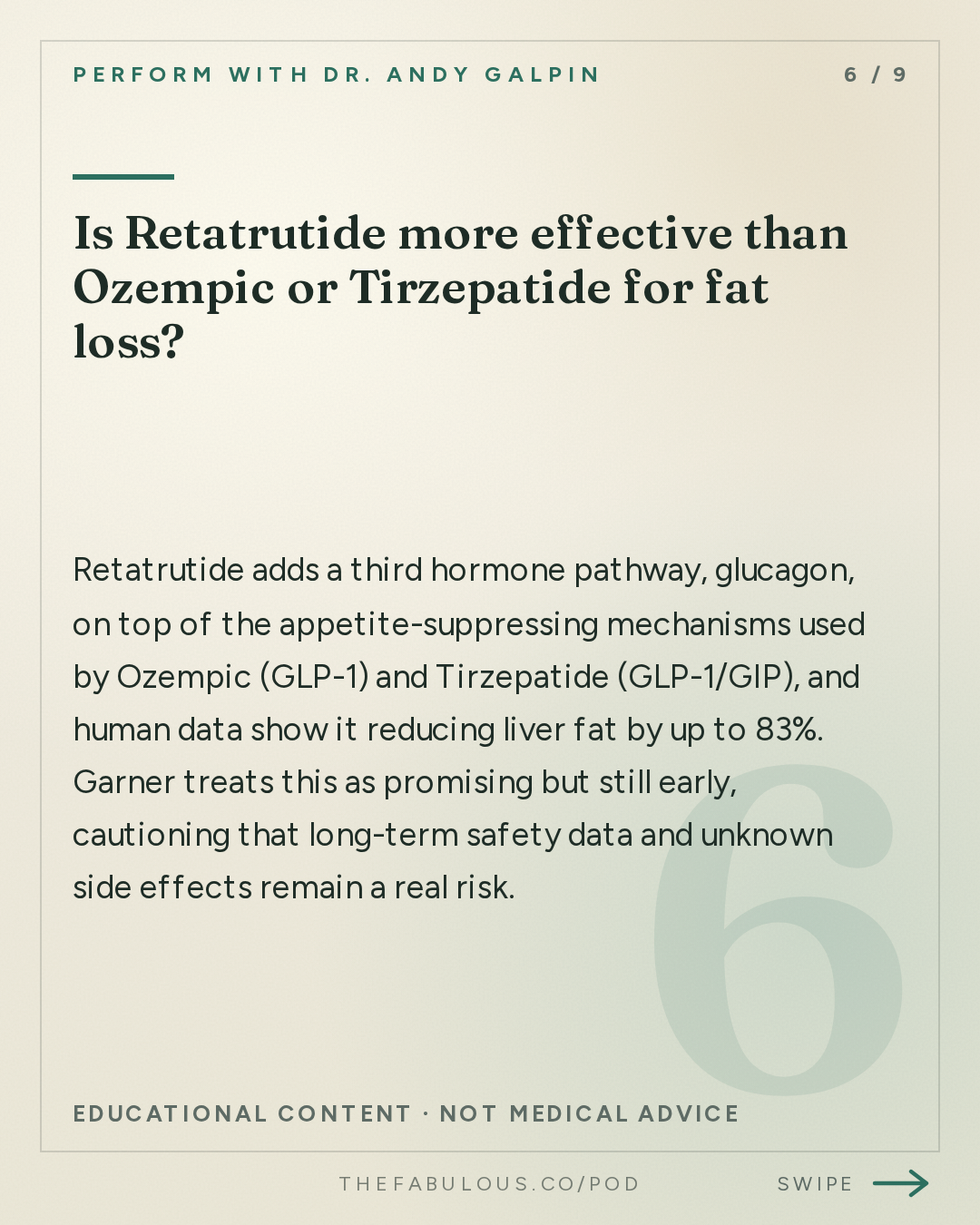 Is Retatrutide more effective than Ozempic or Tirzepatide for fat loss? — Perform with Dr. Andy Galpin: How to Reach Your Fitness Goals (Hard-to-Grow Muscles, Lose Fat, Busy Schedule & More) | Dan Garner