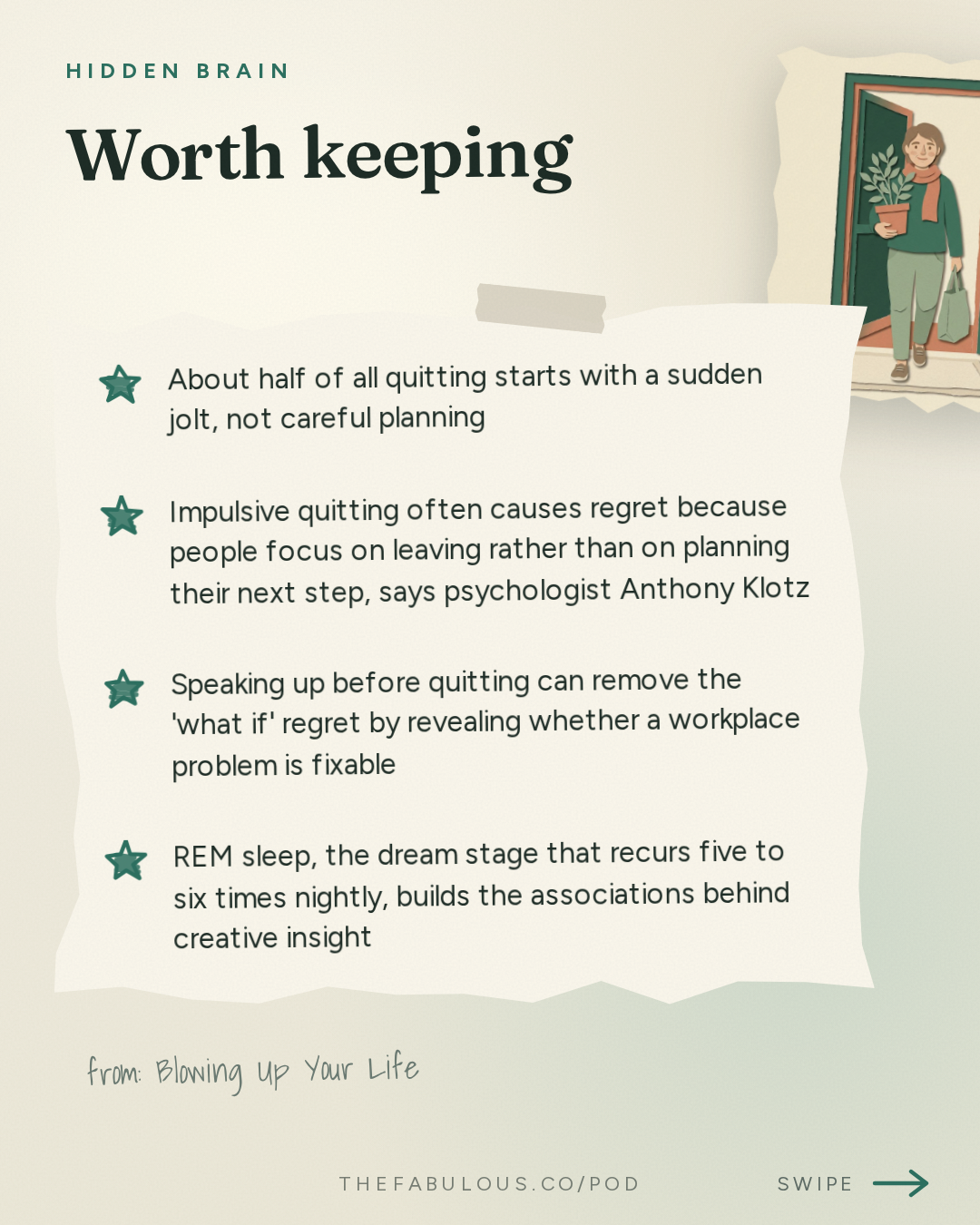 Worth keeping — Hidden Brain: Blowing Up Your Life
