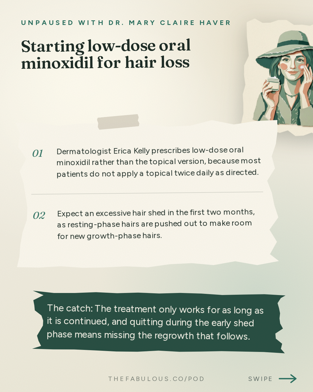 Starting low-dose oral minoxidil for hair loss — unPAUSED with Dr. Mary Claire Haver: Menopause Skin Treatments: Botox, Lasers and Lifestyle
