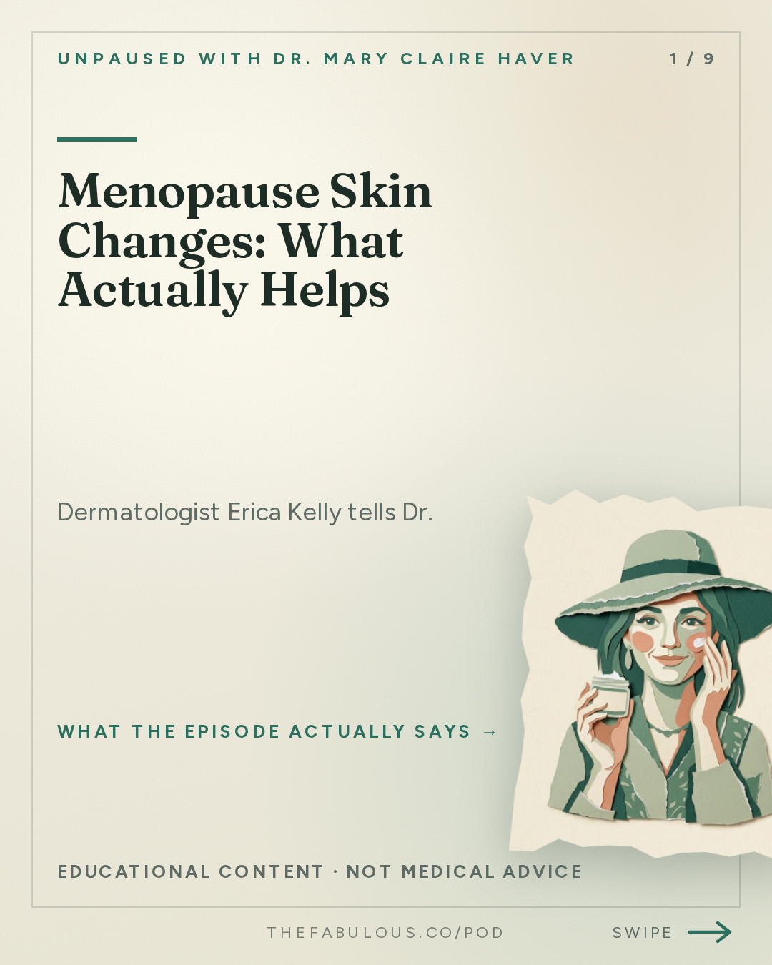 Menopause Skin Changes: What Actually Helps — unPAUSED with Dr. Mary Claire Haver: Menopause Skin Treatments: Botox, Lasers and Lifestyle