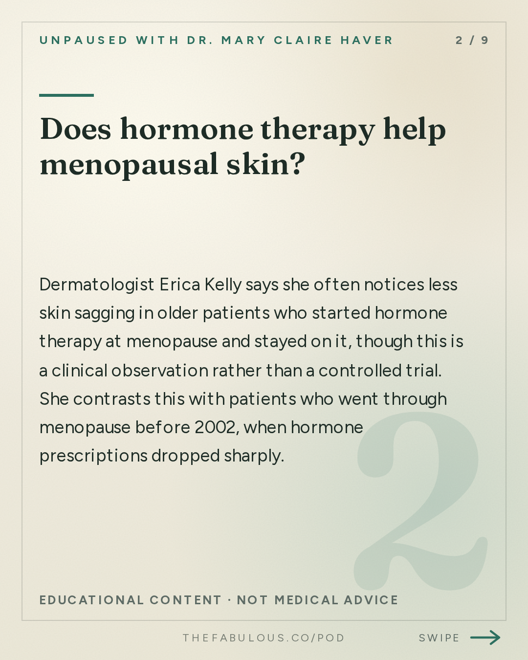 Does hormone therapy help menopausal skin? — unPAUSED with Dr. Mary Claire Haver: Menopause Skin Treatments: Botox, Lasers and Lifestyle