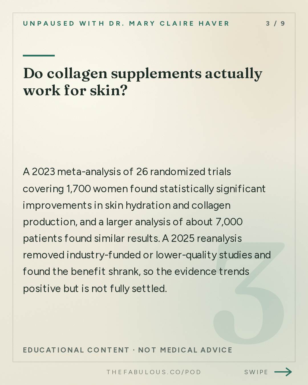 Do collagen supplements actually work for skin? — unPAUSED with Dr. Mary Claire Haver: Menopause Skin Treatments: Botox, Lasers and Lifestyle
