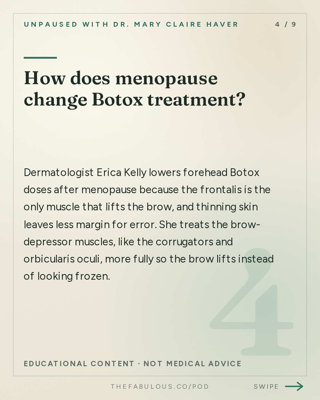How does menopause change Botox treatment? — unPAUSED with Dr. Mary Claire Haver: Menopause Skin Treatments: Botox, Lasers and Lifestyle