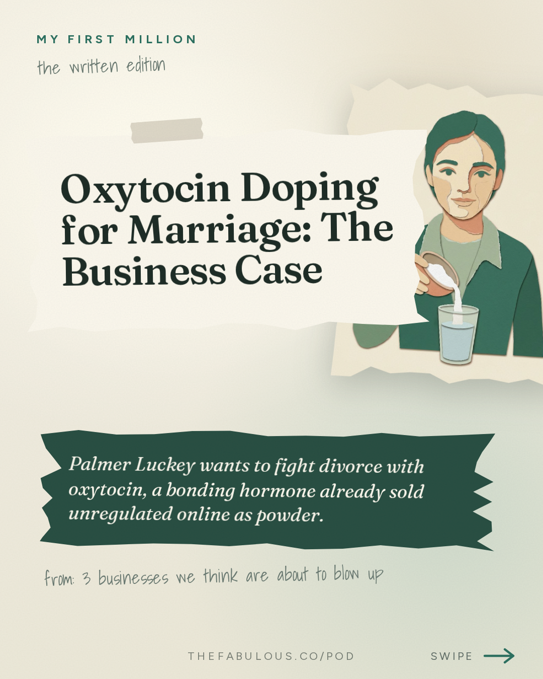 Oxytocin Doping for Marriage: The Business Case — My First Million: 3 businesses we think are about to blow up