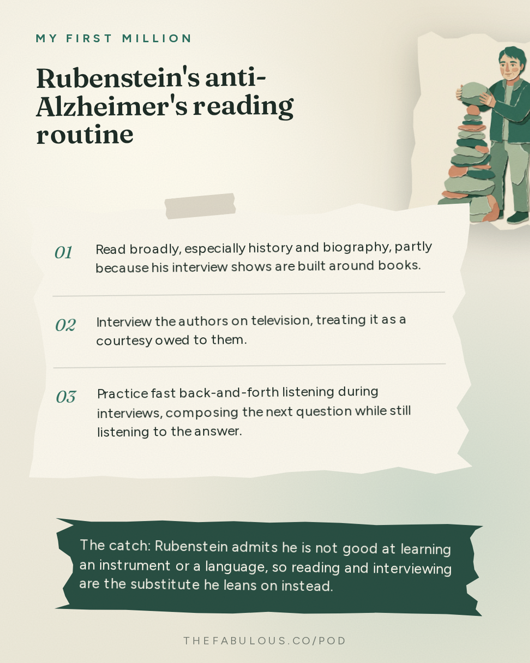 Rubenstein's anti-Alzheimer's reading routine — My First Million: David Rubenstein: We took $5M and turned it into $500B