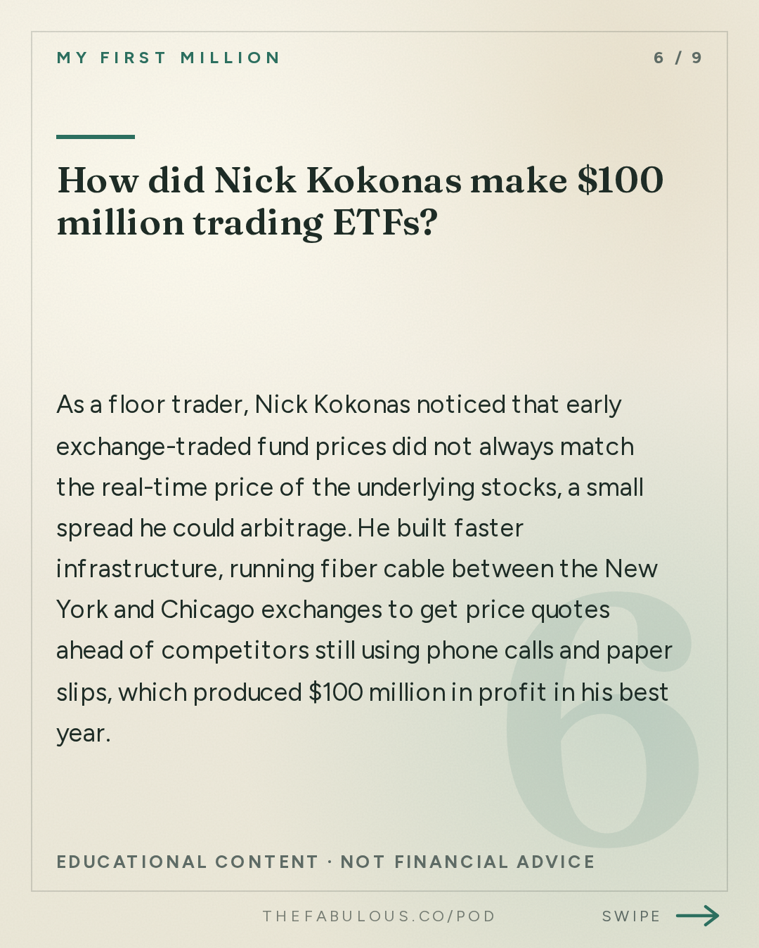 How did Nick Kokonas make $100 million trading ETFs? — My First Million: the 6 traits of people who can’t stop making money