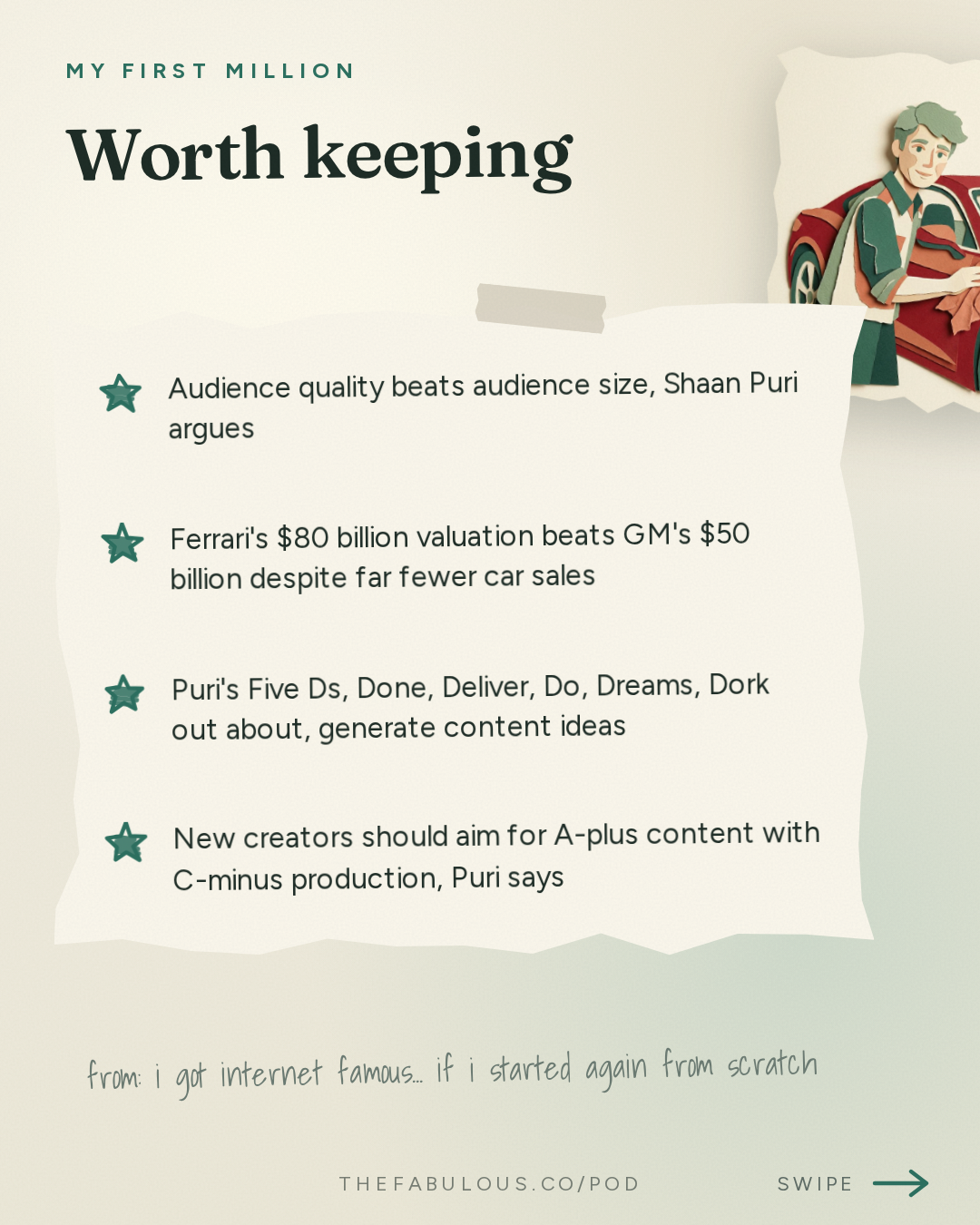 Worth keeping — My First Million: i got internet famous... if i started again from scratch, here's what I'd do this time