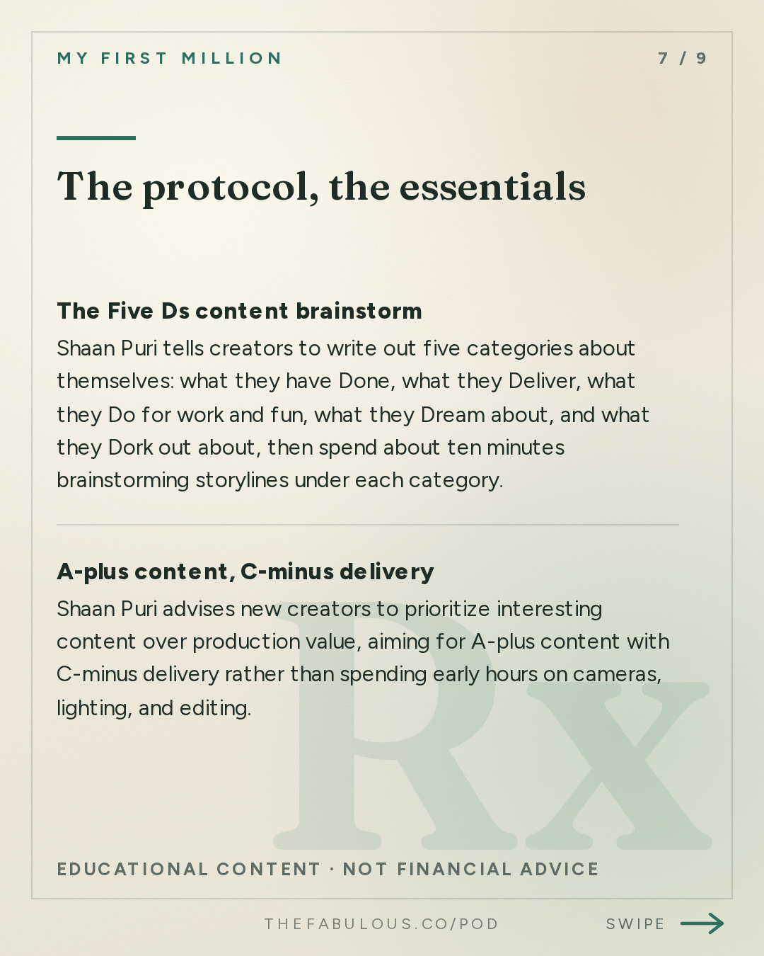 The protocol, the essentials — My First Million: i got internet famous... if i started again from scratch, here's what I'd do this time