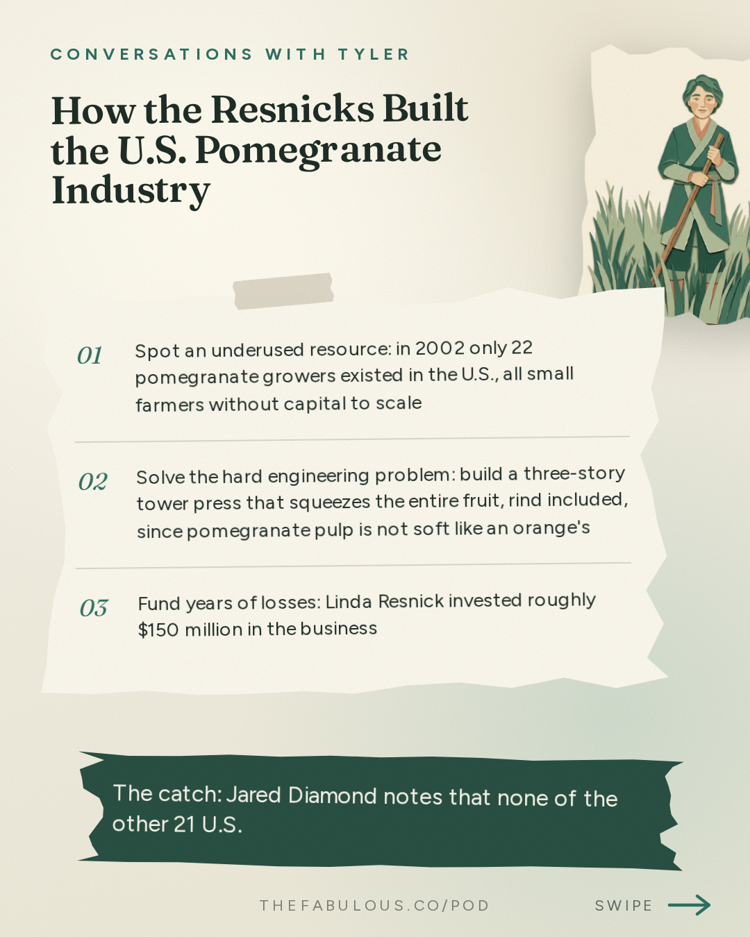 How the Resnicks Built the U.S. Pomegranate Industry — Conversations with Tyler: Jared Diamond on Leaders, Luck, and Irreplaceability