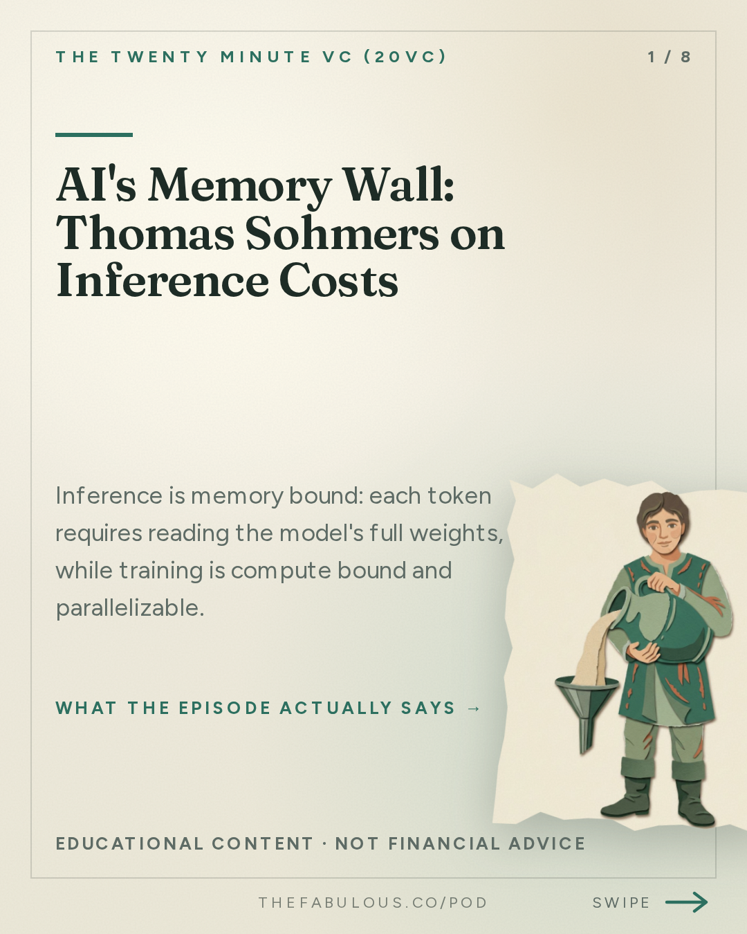 AI's Memory Wall: Thomas Sohmers on Inference Costs — The Twenty Minute VC (20VC): Venture Capital | Startup Funding | The Pitch: 20VC: "Anti-Data Centres is a Chinese Psyop" | How Many Planned Data Centers Will Actually Get Built? | Is Energy AI's Biggest Bottleneck? With Thomas Sohmers, Co-Founder @ Positron