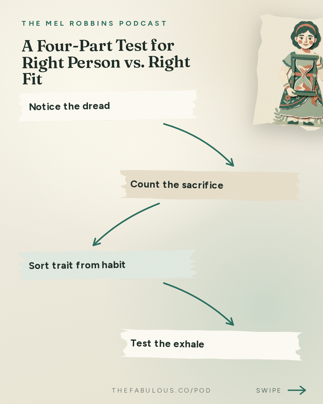 A Four-Part Test for Right Person vs. Right Fit — The Mel Robbins Podcast: The Best Relationship Advice I’d Give My 27-Year-Old Daughter