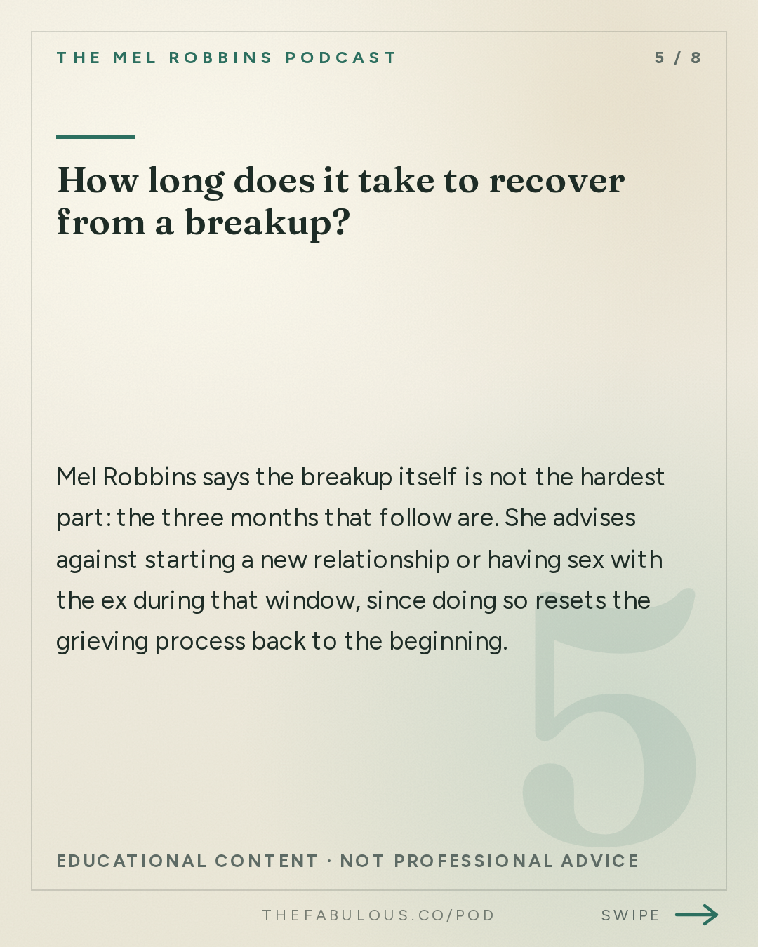 How long does it take to recover from a breakup? — The Mel Robbins Podcast: The Best Relationship Advice I’d Give My 27-Year-Old Daughter