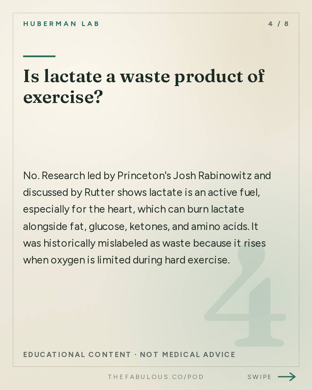 Is lactate a waste product of exercise? — Huberman Lab: How Mitochondria Control Your Metabolism | Dr. Jared Rutter