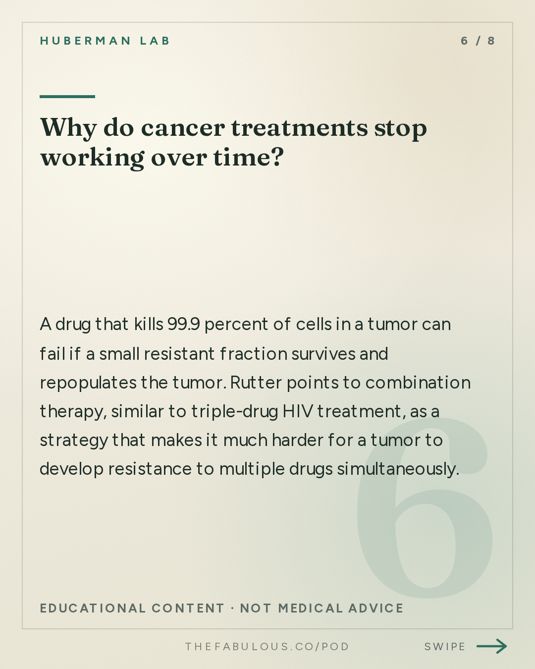 Why do cancer treatments stop working over time? — Huberman Lab: How Mitochondria Control Your Metabolism | Dr. Jared Rutter