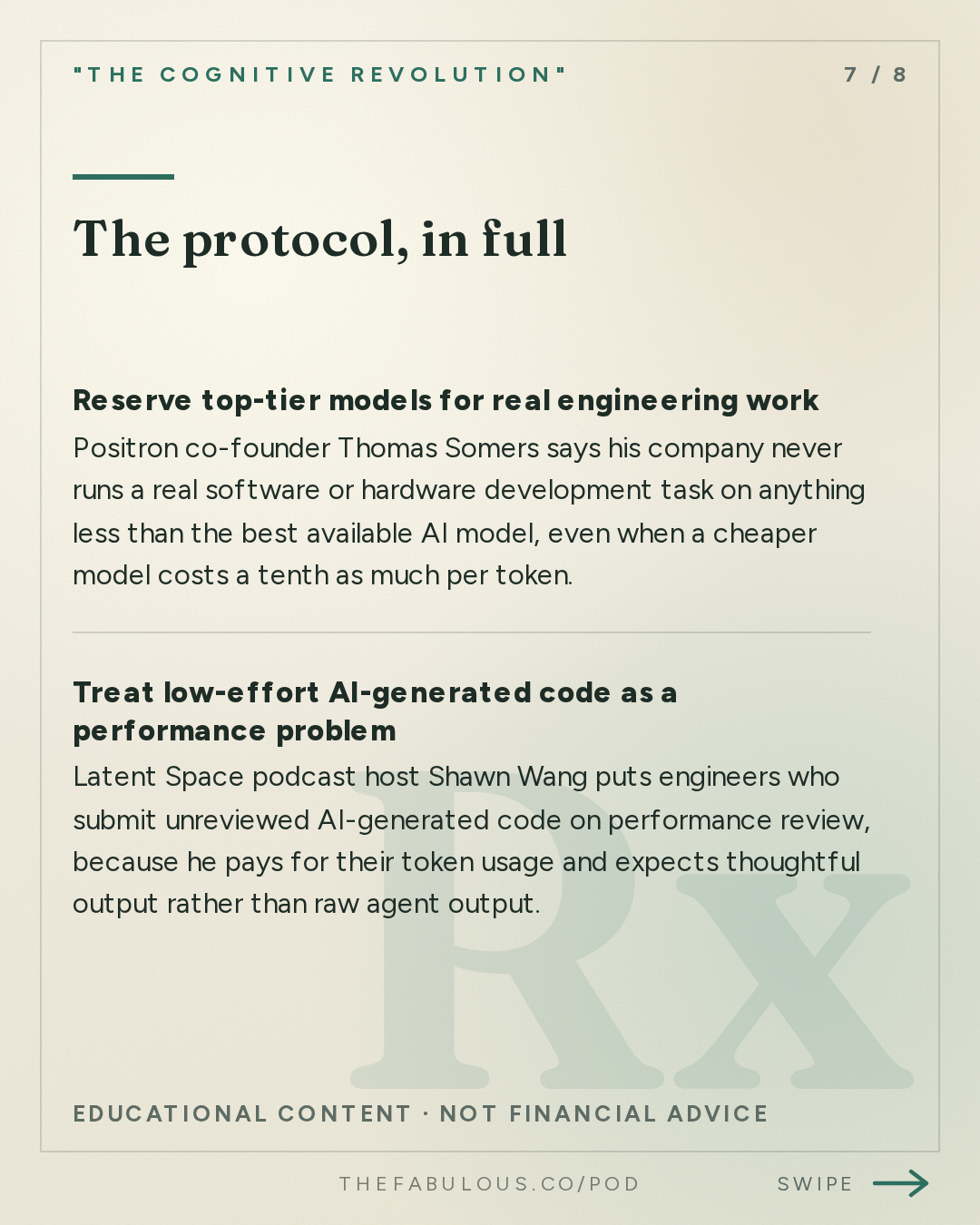 The protocol, in full — "The Cognitive Revolution" : AI:AM: A Level We Shouldn't Pass? Notes from The Curve + Tokens vs. Salaries & Is SaaS Cooked?