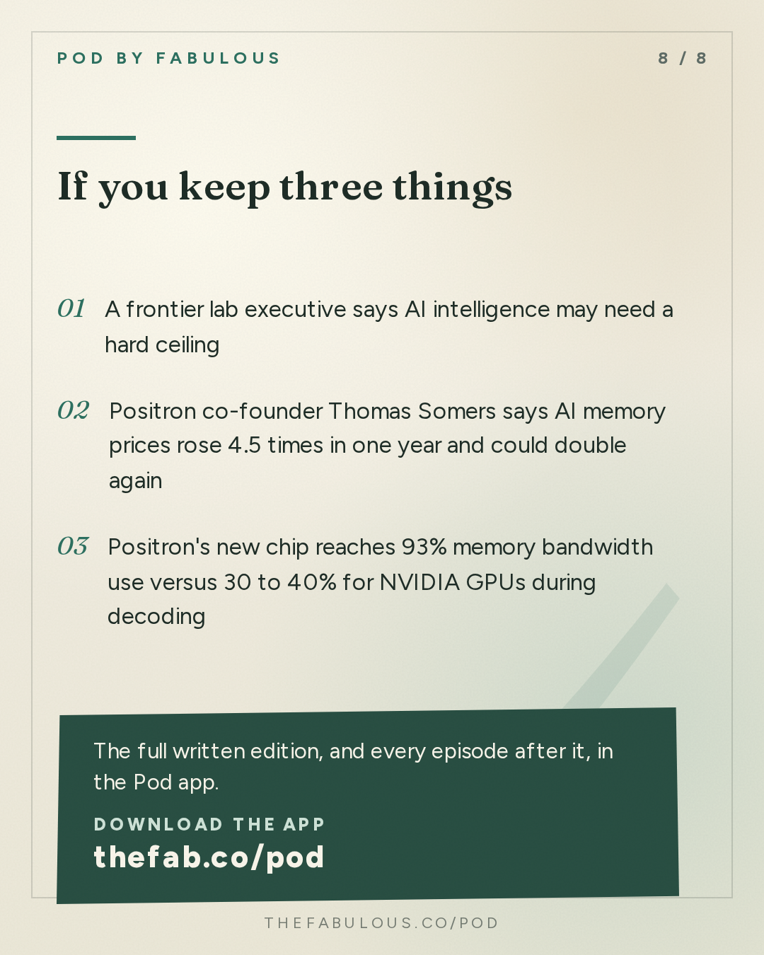 If you keep three things — "The Cognitive Revolution" : AI:AM: A Level We Shouldn't Pass? Notes from The Curve + Tokens vs. Salaries & Is SaaS Cooked?