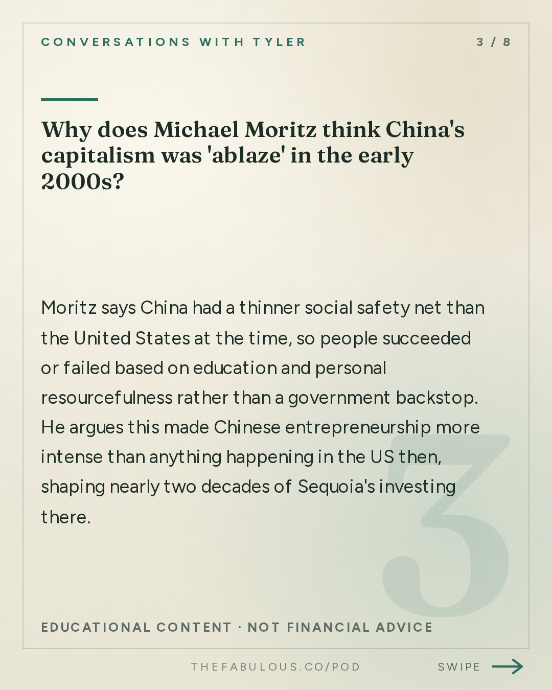 Why does Michael Moritz think China's capitalism was 'ablaze' in the early 2000s? — Conversations with Tyler: Michael Moritz on Origin Stories, Exile, and Obsessive Curiosity