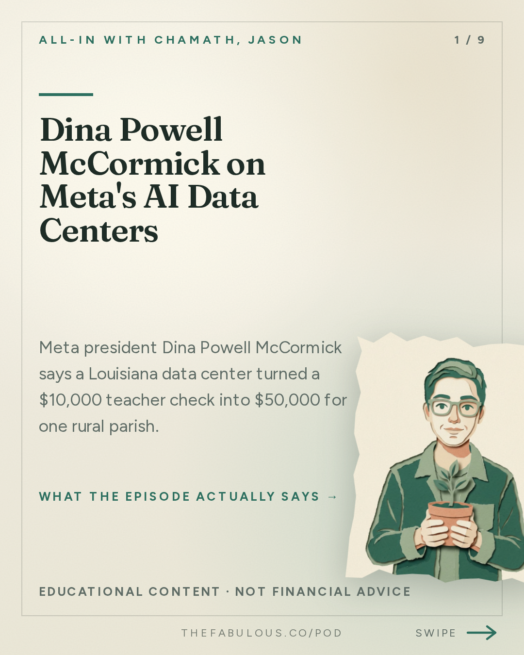 Dina Powell McCormick on Meta's AI Data Centers — All-In with Chamath, Jason, Sacks & Friedberg: Meta's Dina Powell McCormick: The Case for Data Centers, Backlash, AI Job Boom & Meta's Future