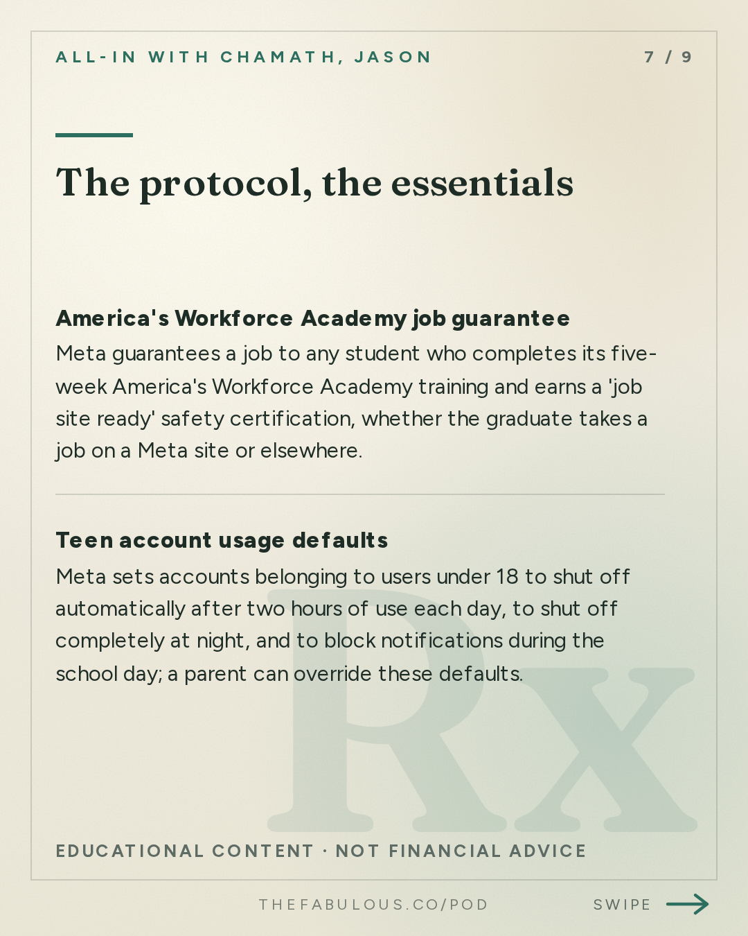 The protocol, the essentials — All-In with Chamath, Jason, Sacks & Friedberg: Meta's Dina Powell McCormick: The Case for Data Centers, Backlash, AI Job Boom & Meta's Future