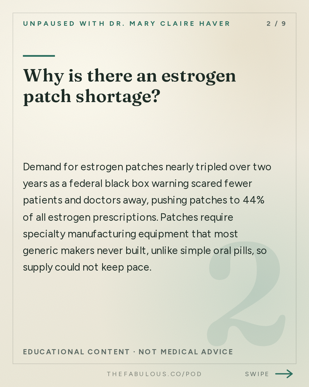 Why is there an estrogen patch shortage? — unPAUSED with Dr. Mary Claire Haver: Estrogen Patch Shortage: Who Profits From Your Prescriptions with Mark Cuban