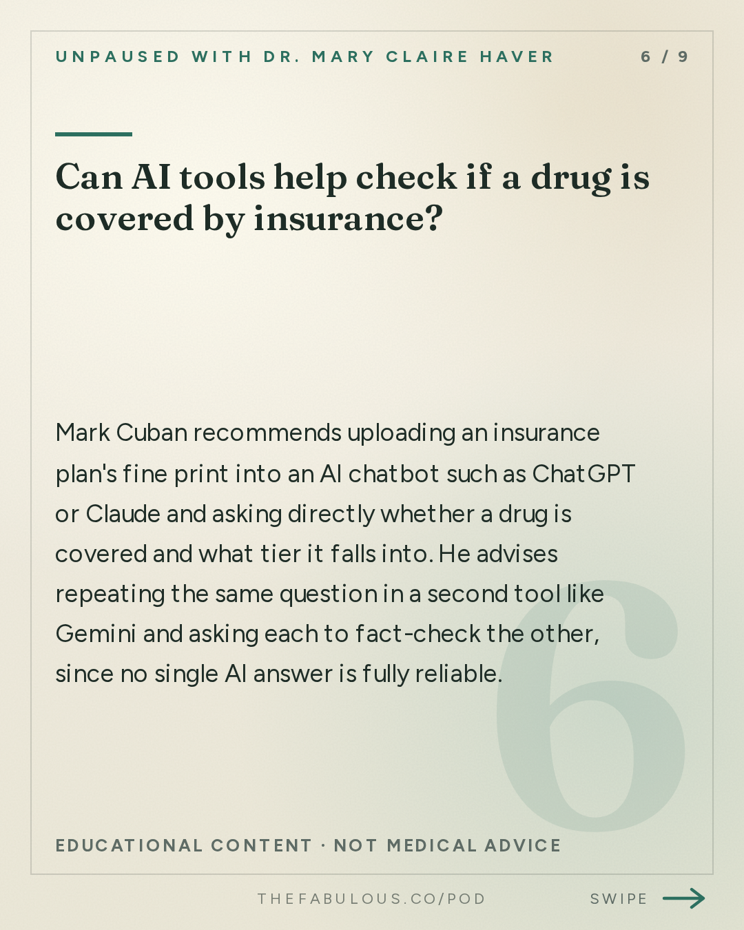 Can AI tools help check if a drug is covered by insurance? — unPAUSED with Dr. Mary Claire Haver: Estrogen Patch Shortage: Who Profits From Your Prescriptions with Mark Cuban