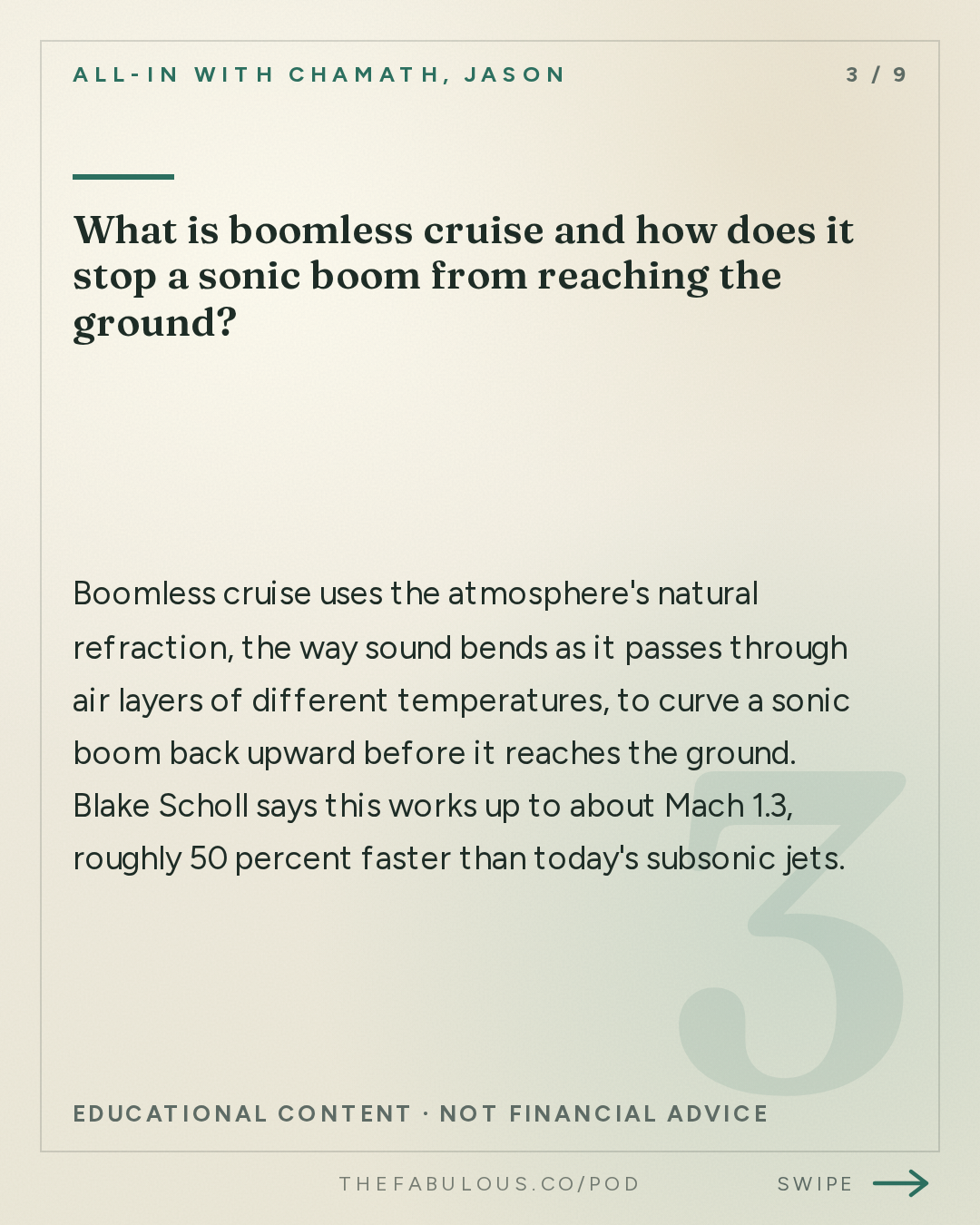 What is boomless cruise and how does it stop a sonic boom from reaching the ground? — All-In with Chamath, Jason, Sacks & Friedberg: Blake Scholl: Why Plane Speed Stalled, Supersonic Commercial Flight, & Revolutionizing the Engine