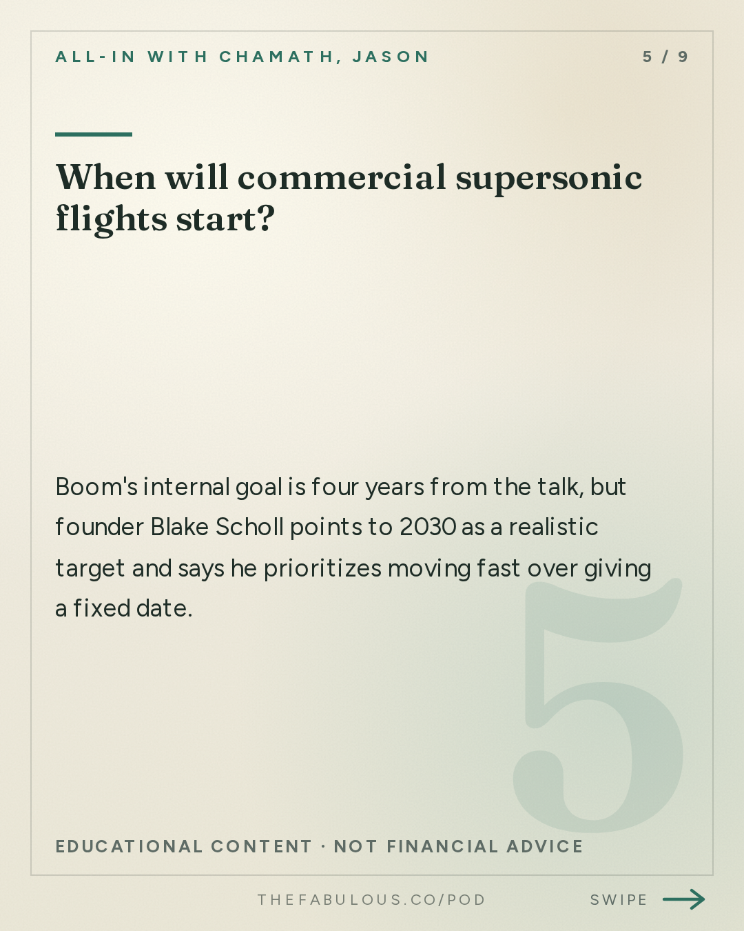When will commercial supersonic flights start? — All-In with Chamath, Jason, Sacks & Friedberg: Blake Scholl: Why Plane Speed Stalled, Supersonic Commercial Flight, & Revolutionizing the Engine