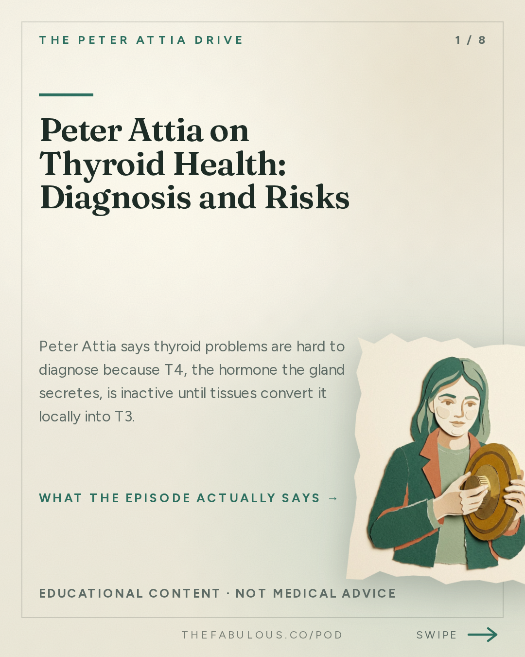 Peter Attia on Thyroid Health: Diagnosis and Risks — The Peter Attia Drive: #408 ‒ AMA #89: Thyroid health: interpreting symptoms, diagnosing and treating dysfunction, and navigating the gray zone
