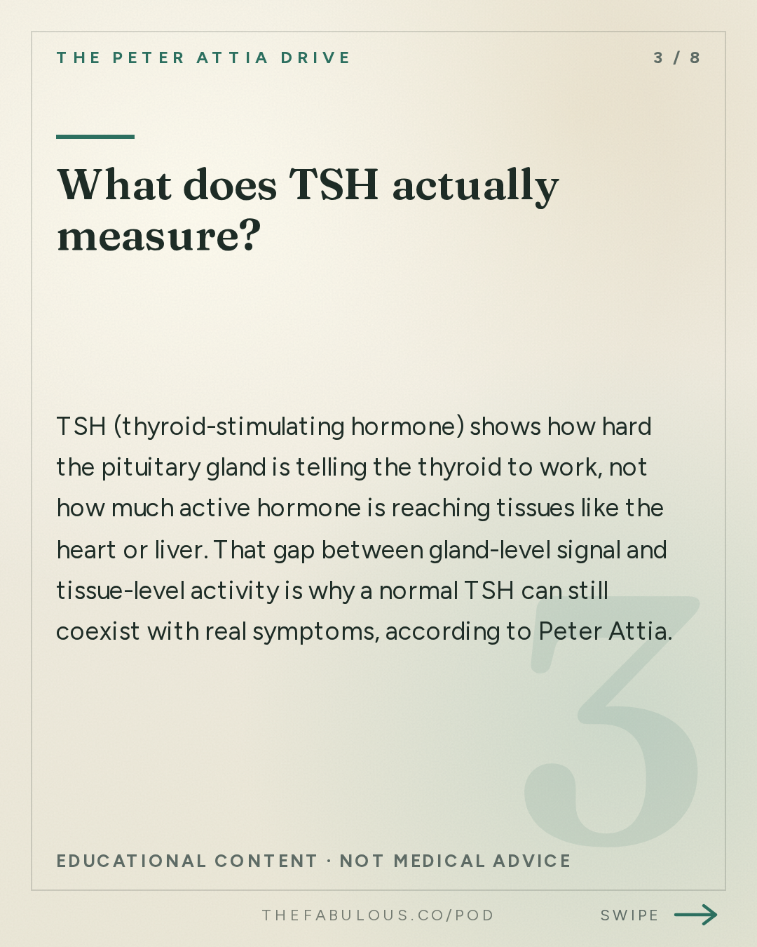What does TSH actually measure? — The Peter Attia Drive: #408 ‒ AMA #89: Thyroid health: interpreting symptoms, diagnosing and treating dysfunction, and navigating the gray zone