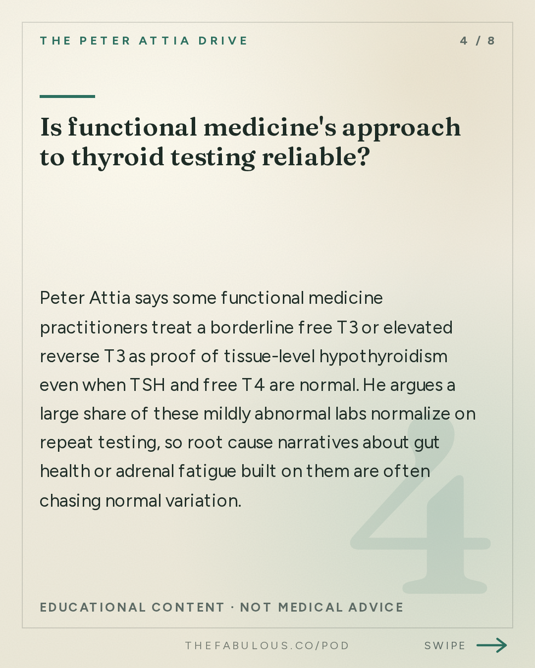 Is functional medicine's approach to thyroid testing reliable? — The Peter Attia Drive: #408 ‒ AMA #89: Thyroid health: interpreting symptoms, diagnosing and treating dysfunction, and navigating the gray zone