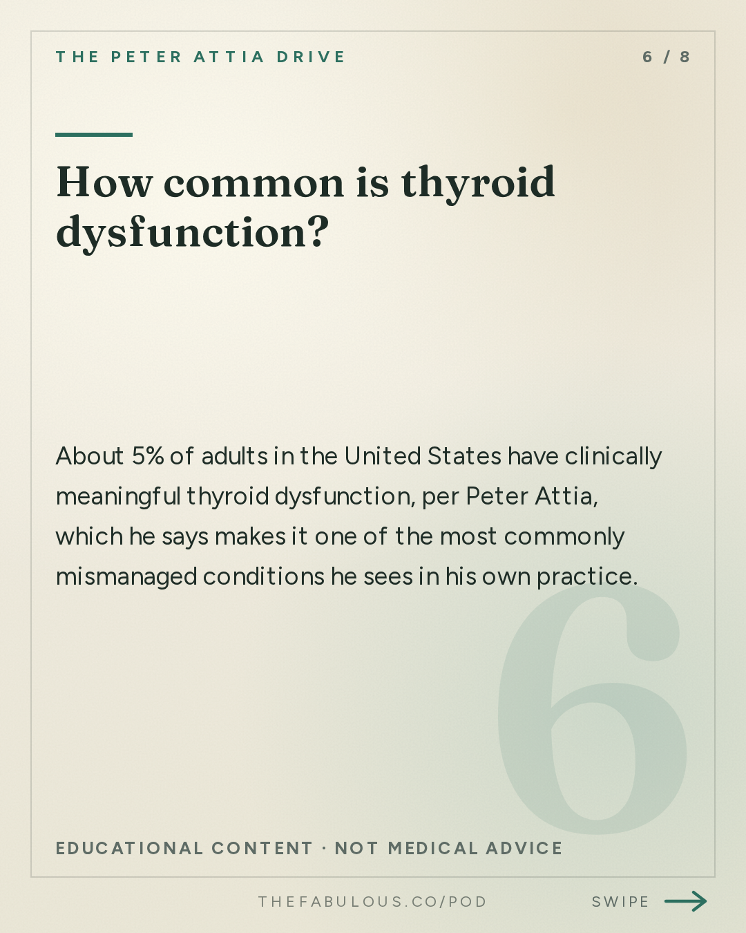 How common is thyroid dysfunction? — The Peter Attia Drive: #408 ‒ AMA #89: Thyroid health: interpreting symptoms, diagnosing and treating dysfunction, and navigating the gray zone