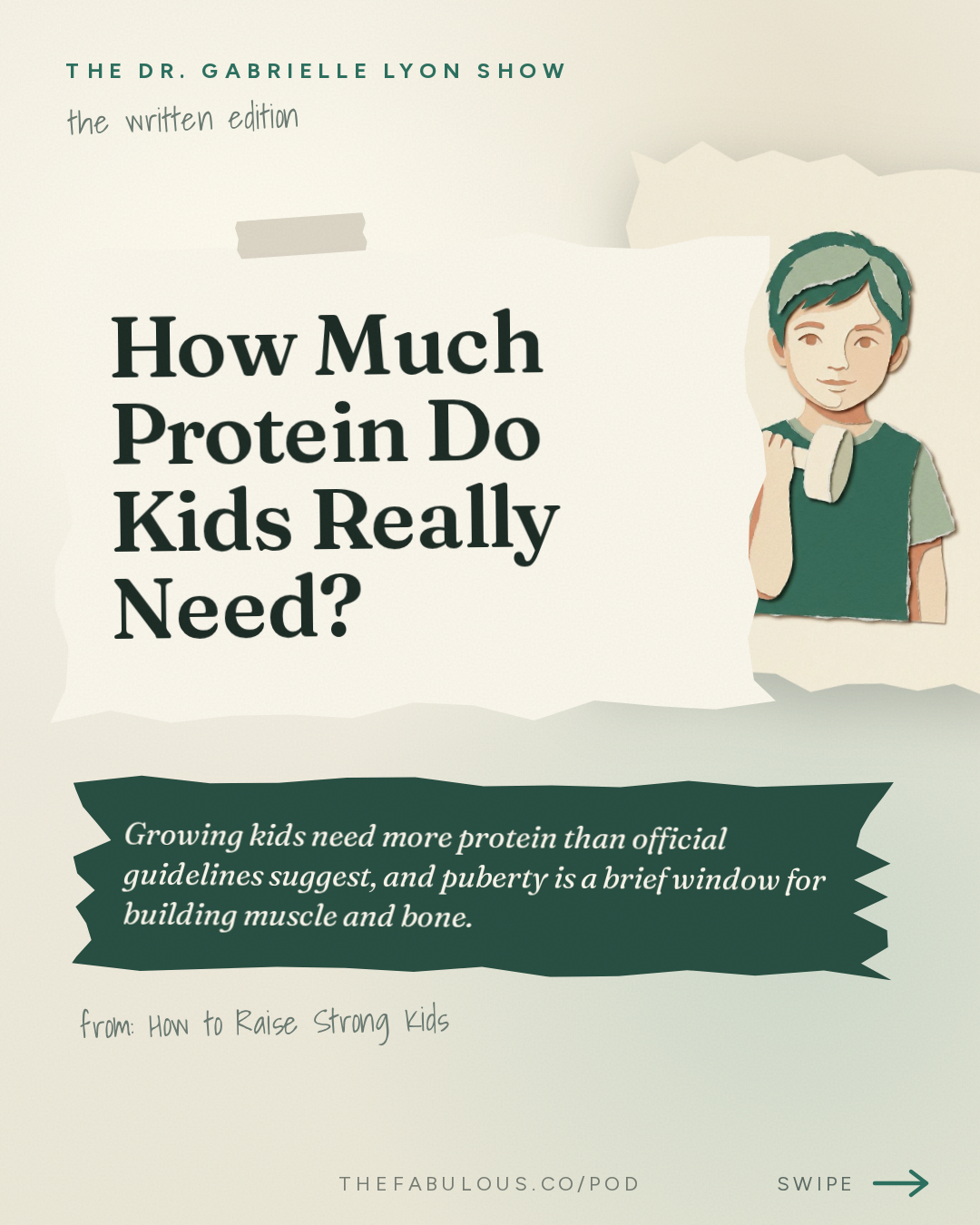 How Much Protein Do Kids Really Need? — The Dr. Gabrielle Lyon Show: How to Raise Strong Kids: Protein, Strength Training and Building Bone Before Adulthood