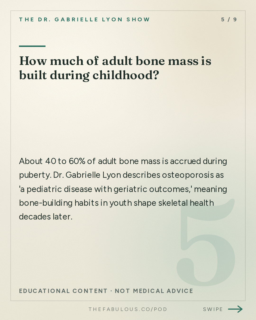 How much of adult bone mass is built during childhood? — The Dr. Gabrielle Lyon Show: How to Raise Strong Kids: Protein, Strength Training and Building Bone Before Adulthood