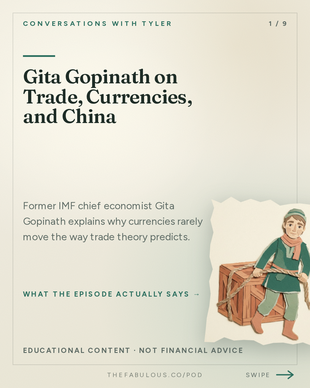 Gita Gopinath on Trade, Currencies, and China — Conversations with Tyler: Gita Gopinath on Trade, Currencies, and Economic Transformation