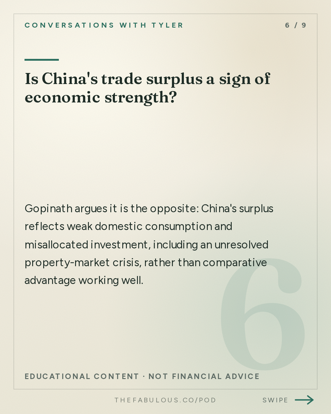 Is China's trade surplus a sign of economic strength? — Conversations with Tyler: Gita Gopinath on Trade, Currencies, and Economic Transformation