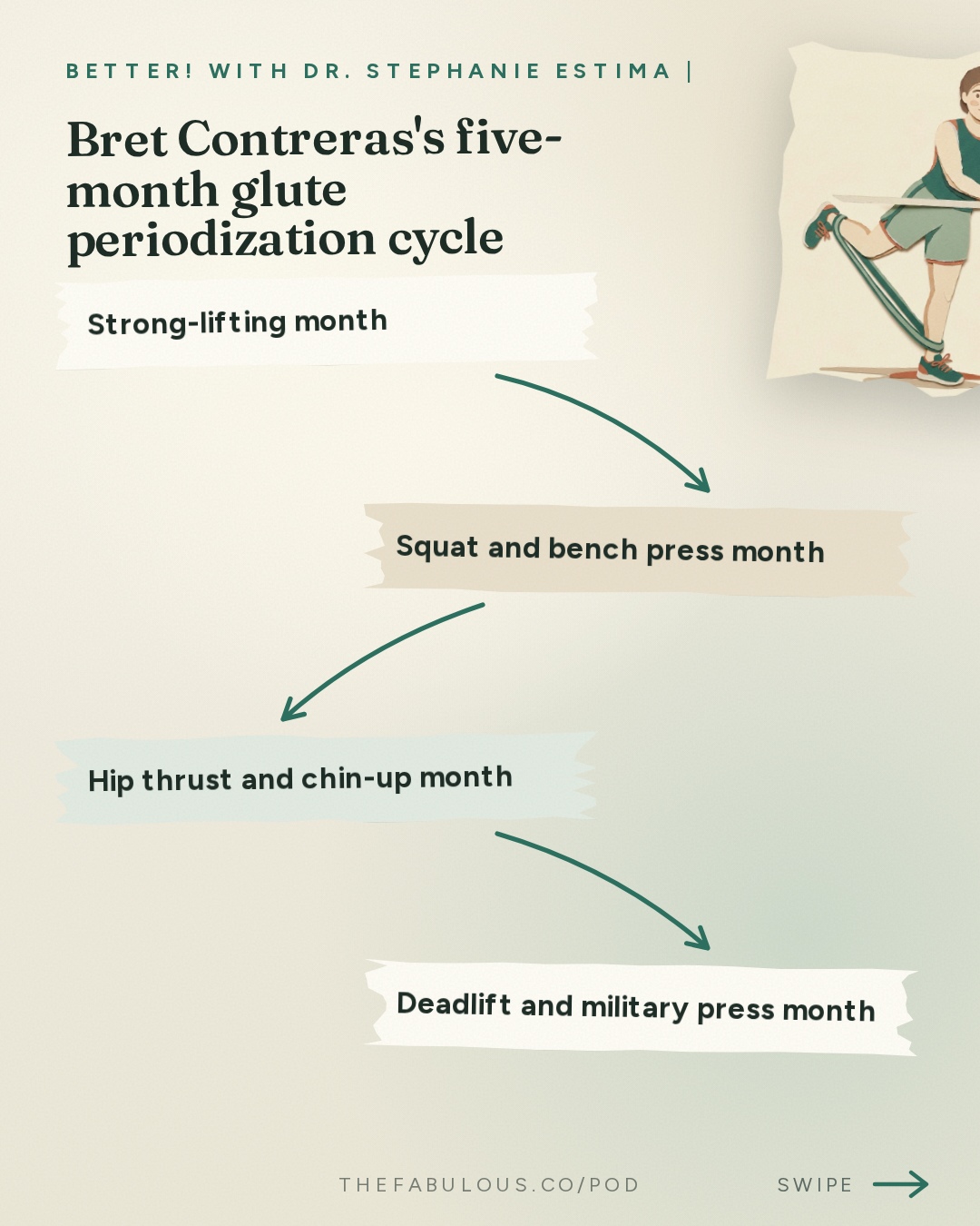 Bret Contreras's five-month glute periodization cycle — BETTER! with Dr. Stephanie Estima | Strength, Body Composition & Perimenopause: How To Build Round & Strong Glutes with Bret Contreras, PhD. aka the Glute Guy