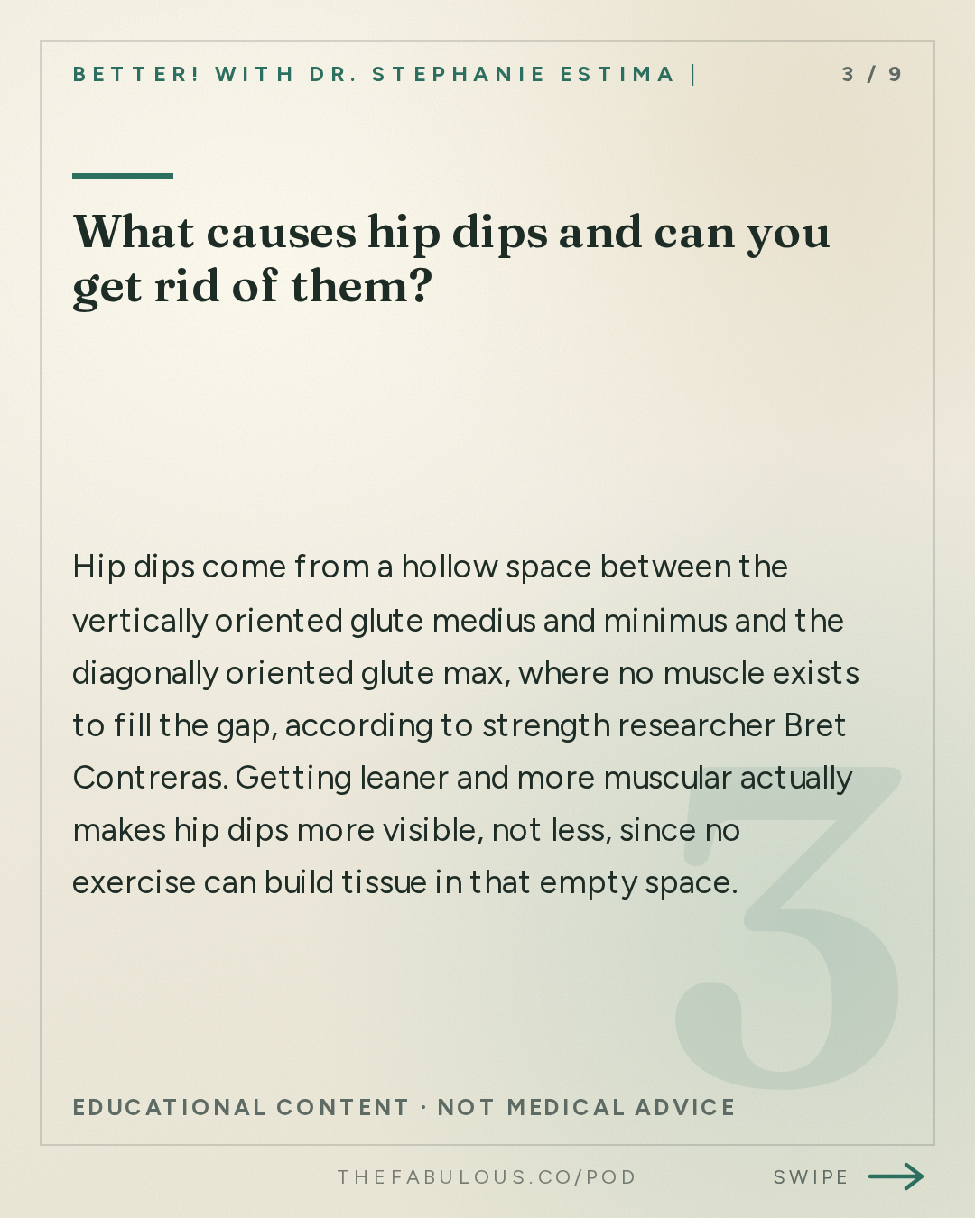 What causes hip dips and can you get rid of them? — BETTER! with Dr. Stephanie Estima | Strength, Body Composition & Perimenopause: How To Build Round & Strong Glutes with Bret Contreras, PhD. aka the Glute Guy