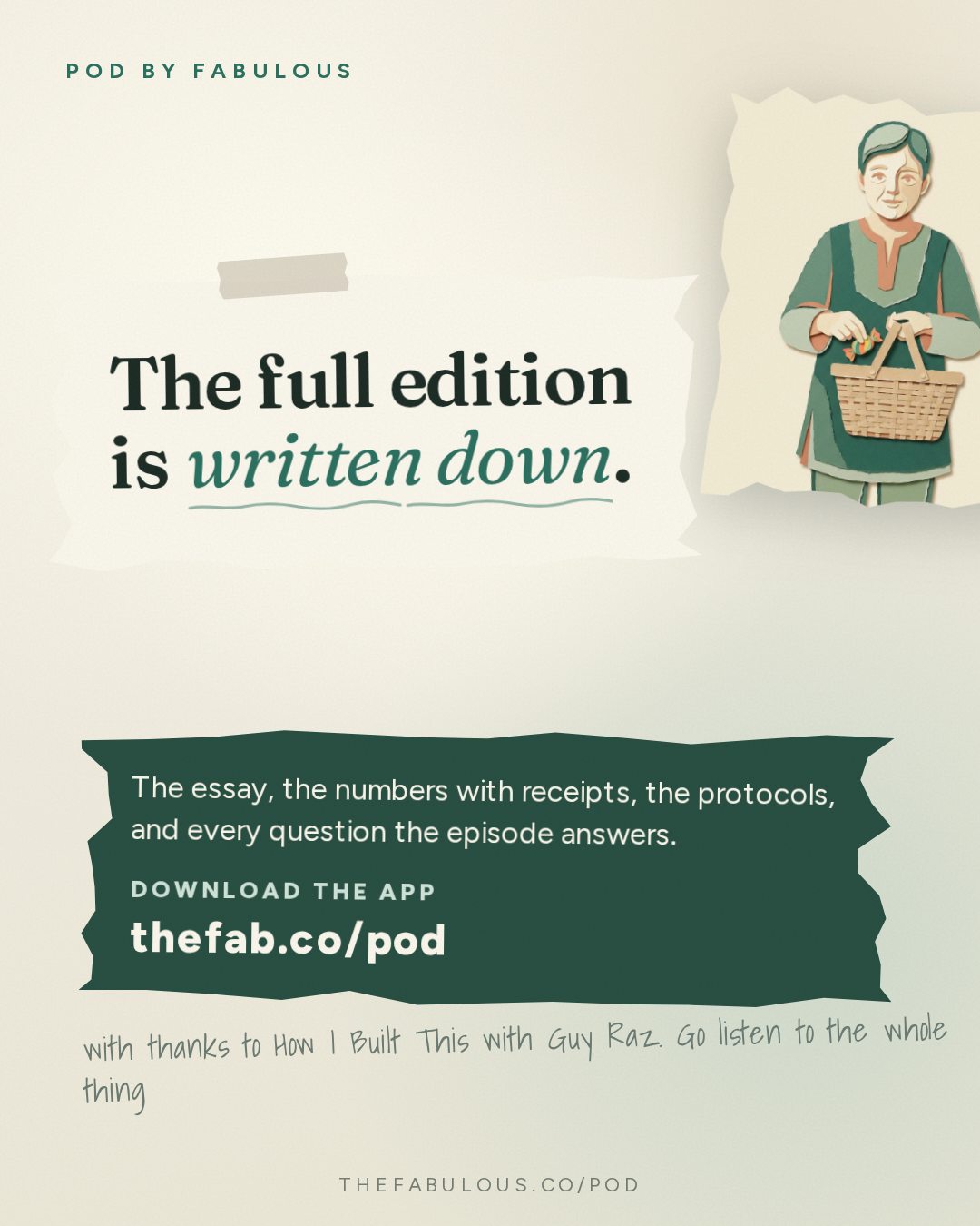 Outro — How I Built This with Guy Raz: Advice Line with Tara Bosch of SmartSweets